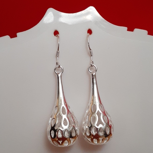 🆕 Sterling silver open work earrings 🌹 - Picture 13 of 16